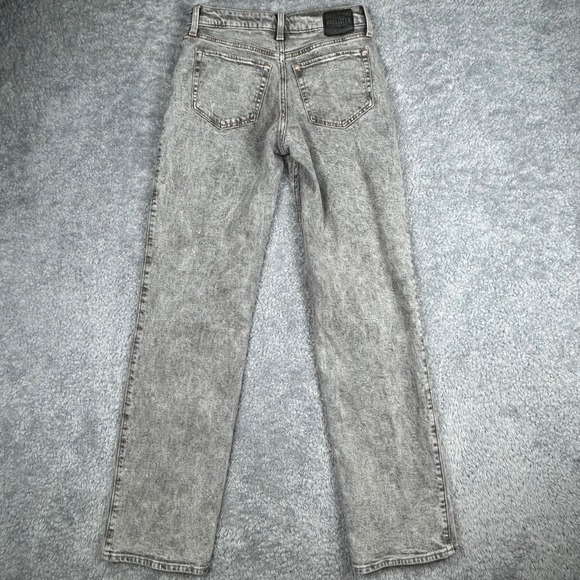 Hollister Low Rise Dad Jeans Acid Wash Gray W24 L33 - Picture 3 of 8